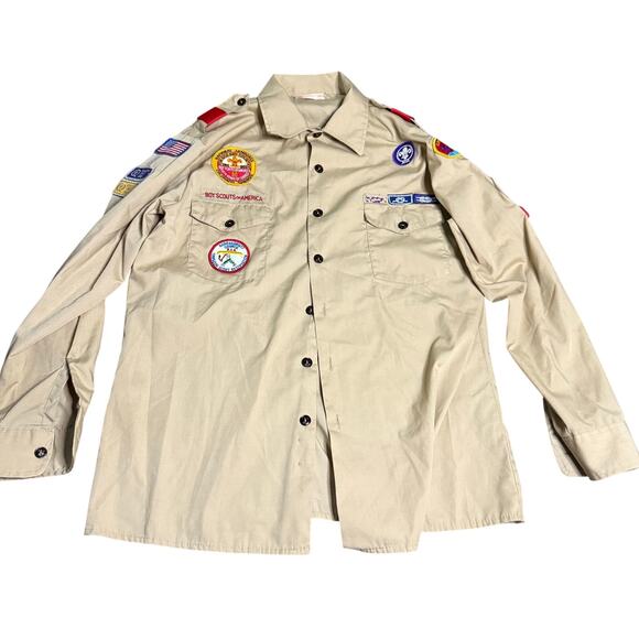 Vintage Boy Scouts of America Official Shirt, Assistant Scoutmaster, 90's, Large - Picture 1 of 7